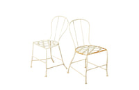 Pair of French Iron Garden Chairs - Antique Chairs - AD & PS Antiques