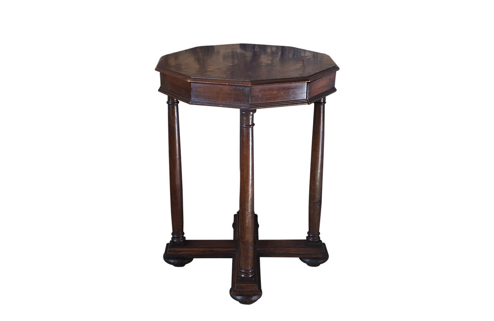 19TH CENTURY ITALIAN MARQUETRY GUERIDON