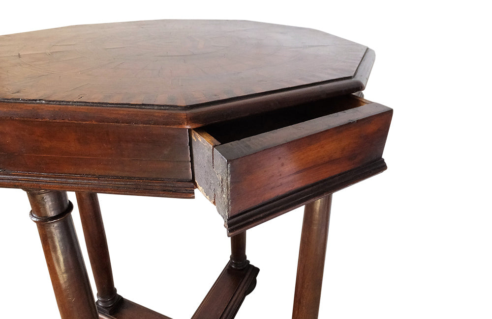 19TH CENTURY ITALIAN MARQUETRY GUERIDON