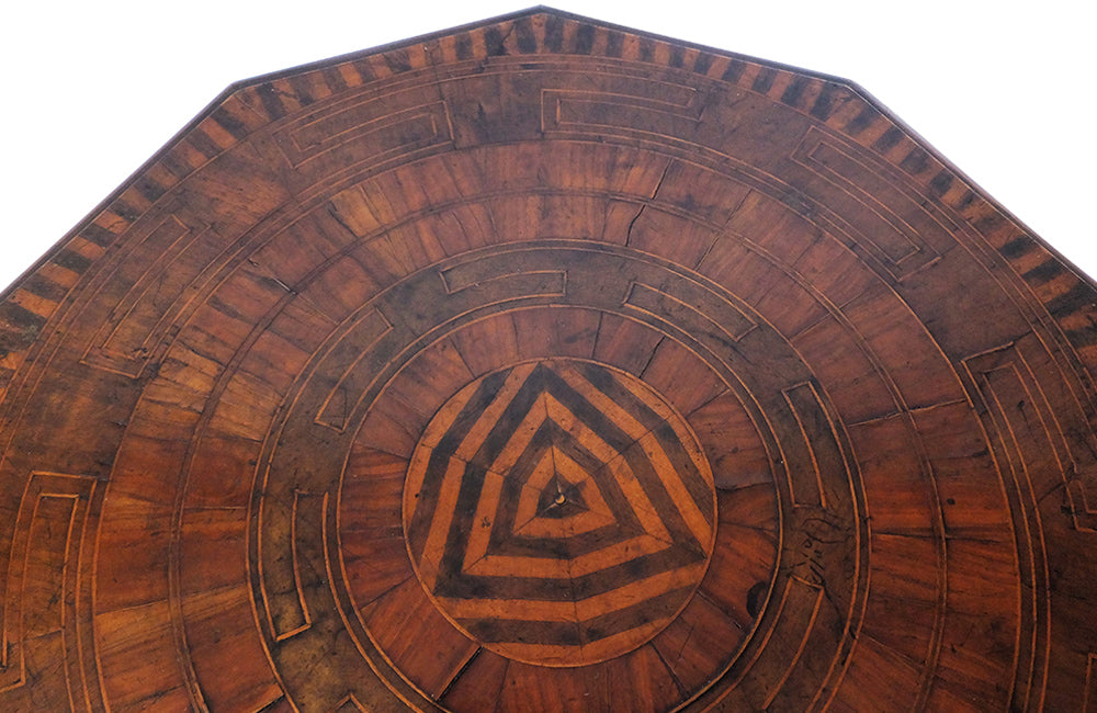 19TH CENTURY ITALIAN MARQUETRY GUERIDON