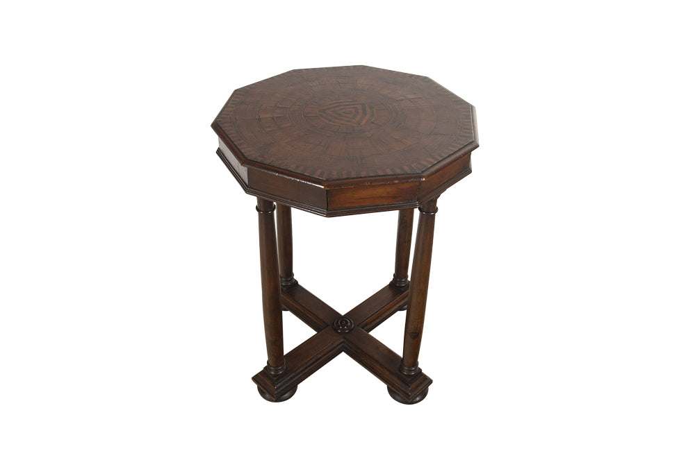 19TH CENTURY ITALIAN MARQUETRY GUERIDON