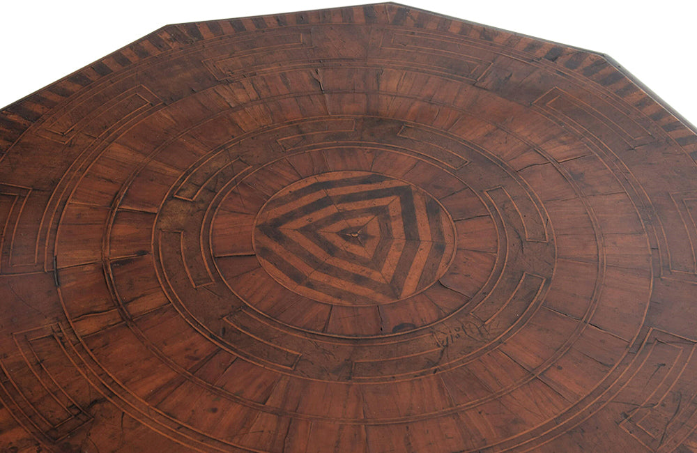 19TH CENTURY ITALIAN MARQUETRY GUERIDON