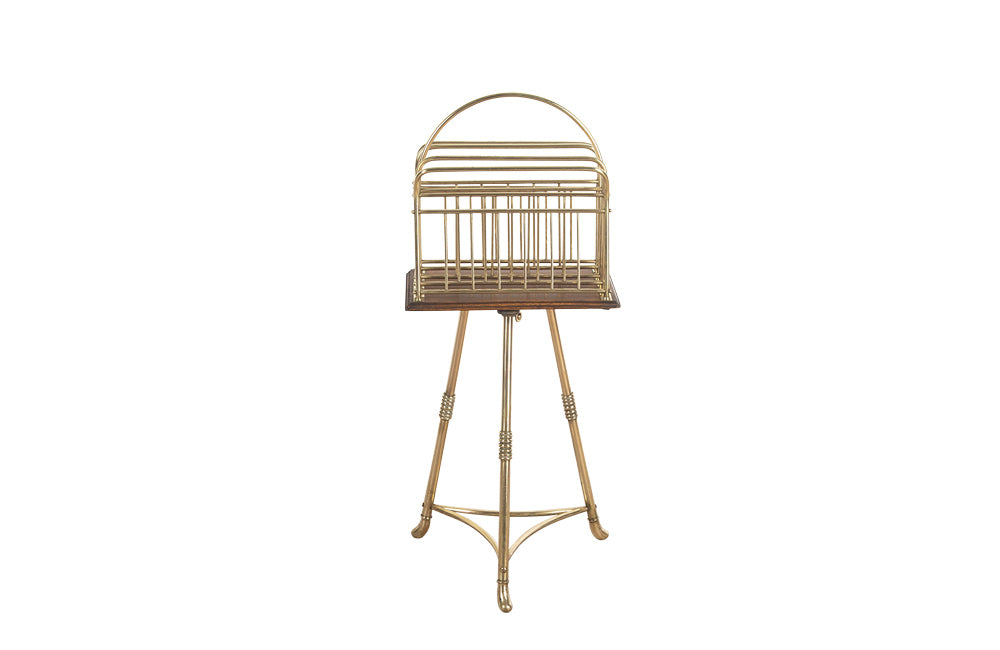 ENGLISH REVOLVING MAGAZINE RACK