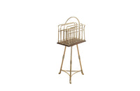 ENGLISH REVOLVING MAGAZINE RACK