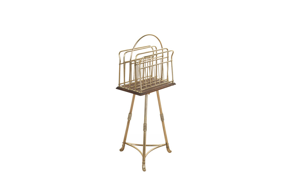 ENGLISH REVOLVING MAGAZINE RACK