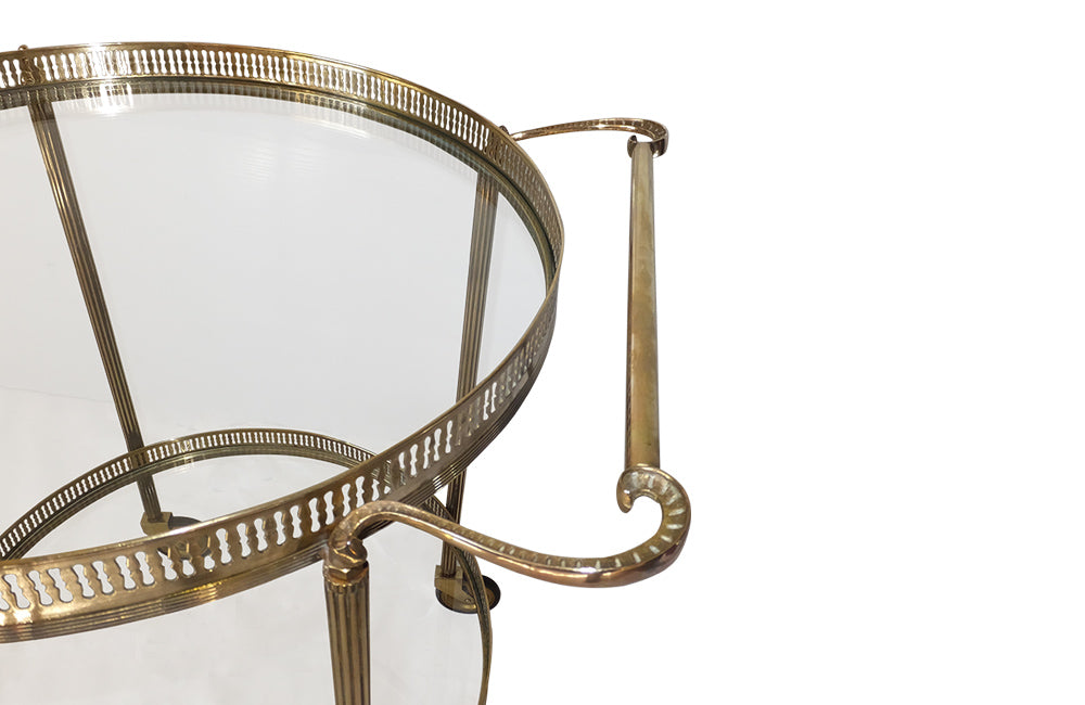 ROUND VINTAGE COCKTAIL TROLLEY
