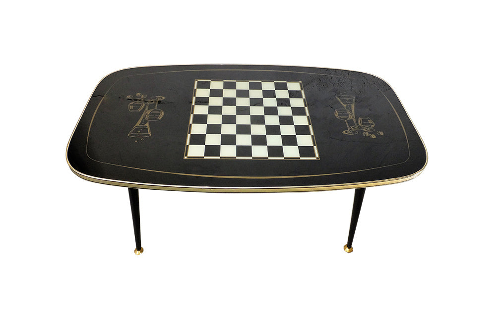 VINTAGE COFFEE GAMES TABLE