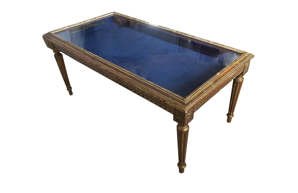 LOUIS XVI REVIVAL VITRINE COFFEE TABLE