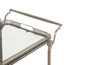 STYLISH NICKEL PLATE COCKTAIL TROLLEY