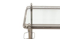 STYLISH NICKEL PLATE COCKTAIL TROLLEY