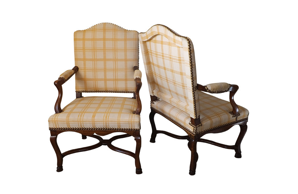 PAIR OF PERIOD REGENCE ARMCHAIRS