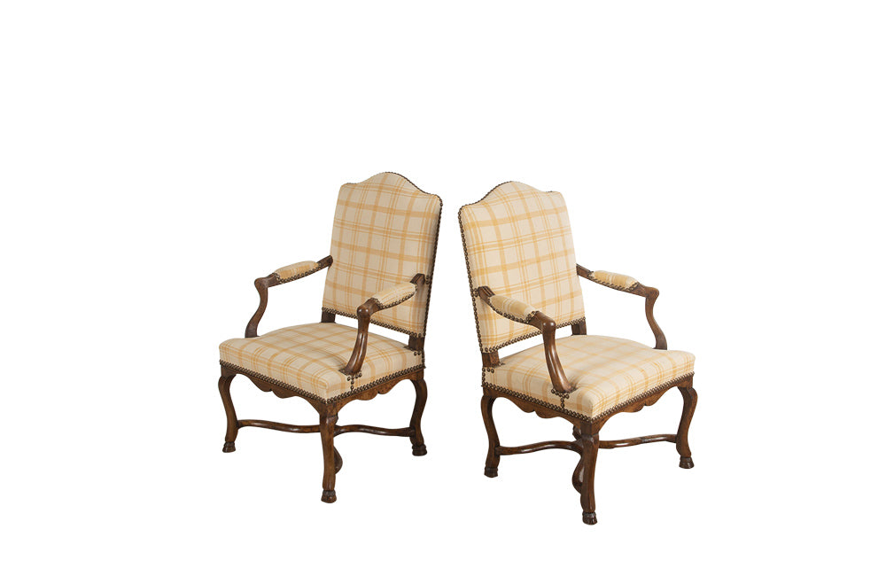 PAIR OF PERIOD REGENCE ARMCHAIRS