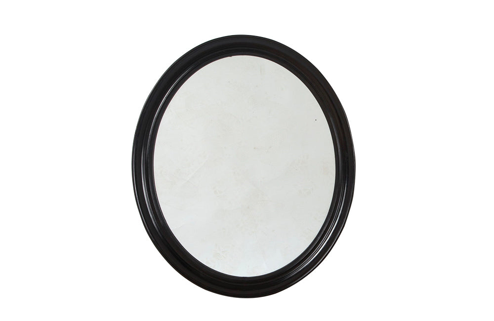 PAIR OF OVAL NAPOLEON III MIRRORS