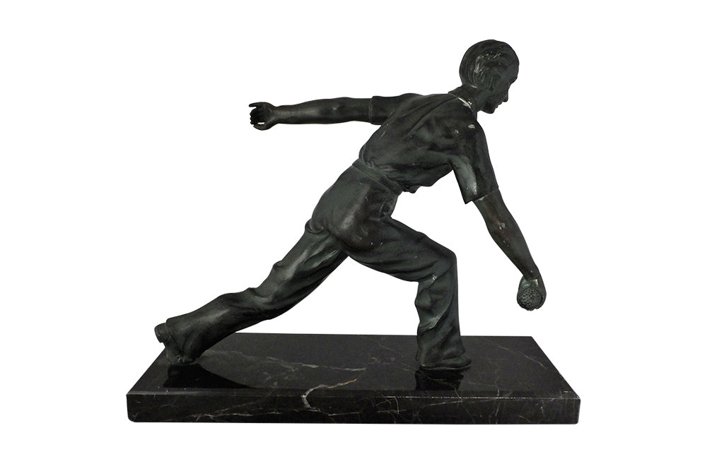 FRENCH BOULES PLAYER SCULPTURE