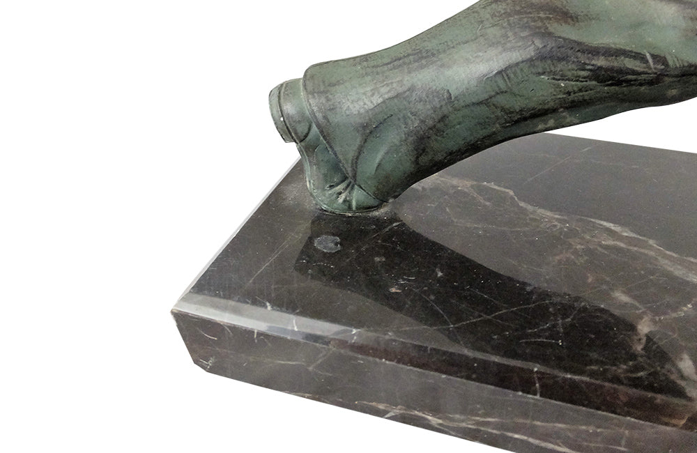 FRENCH BOULES PLAYER SCULPTURE