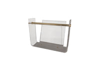 VINTAGE LUCITE MAGAZINE HOLDER
