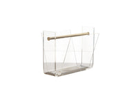 VINTAGE LUCITE MAGAZINE HOLDER