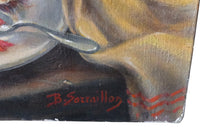 Au Petit Matin still life painting by  Benjamin Sarraillon - French Antiques