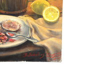 Au Petit Matin still life painting by  Benjamin Sarraillon - French Antiques