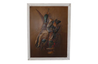 PAIR OF EMBOSSED PRINTS OF GAME