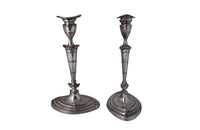 PAIR OF NEO-CLASSICAL REVIVAL CANDLE STICKS