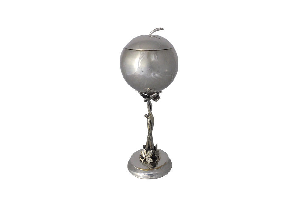 SILVER PLATE TOMATO LIDDED BOX