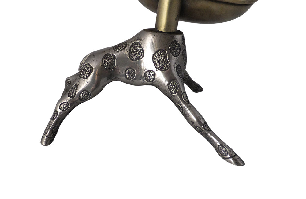 1960'S SILVERPLATE GIRAFFE BONBON DISH