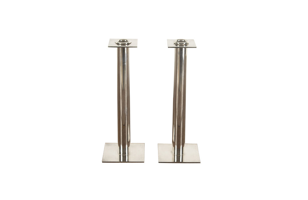 PAIR OF CHIC 1970'S CANDLESTICKS