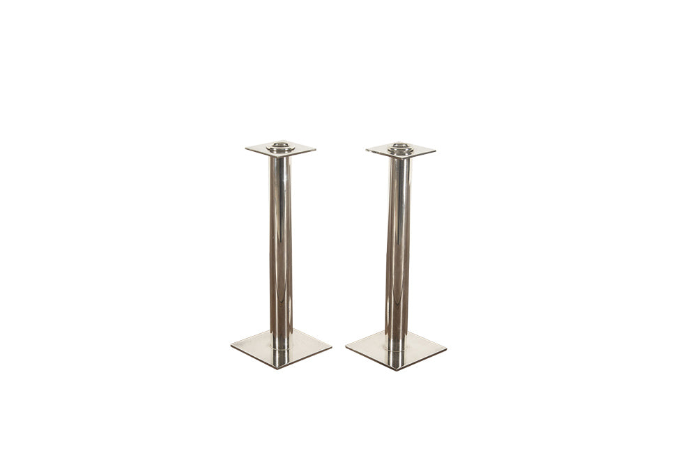 PAIR OF CHIC 1970'S CANDLESTICKS