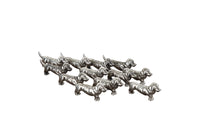 SET OF TWELVE DACHSHUND KNIFE RESTS