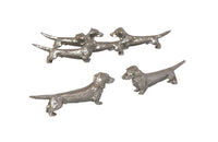 SET OF SIX  DACHSHUND KNIFE RESTS