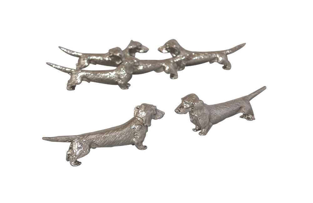 SET OF SIX  DACHSHUND KNIFE RESTS