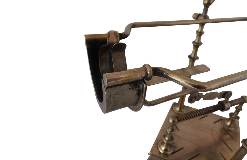 BRASS ART DECO REVIVAL MECHANICAL WINE POURER