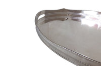 LARGE ENGLISH SILVERPLATE OVAL TRAY