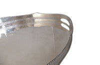 LARGE ENGLISH SILVERPLATE OVAL TRAY