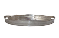 LARGE ENGLISH SILVERPLATE OVAL TRAY