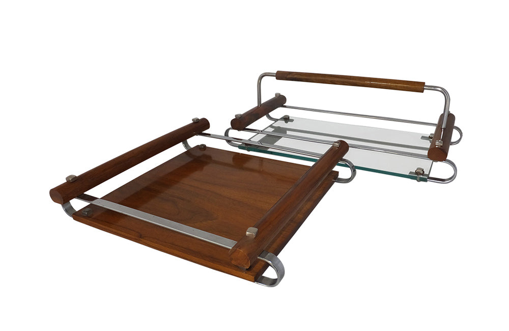 1930's COCKTAIL TRAY SET