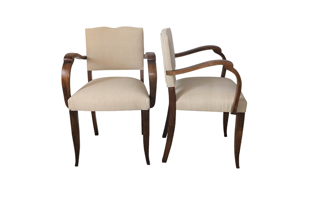 PAIR OF 1930'S BRIDGE CHAIRS