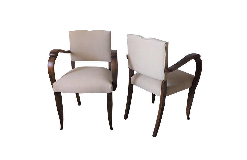 PAIR OF 1930'S BRIDGE CHAIRS