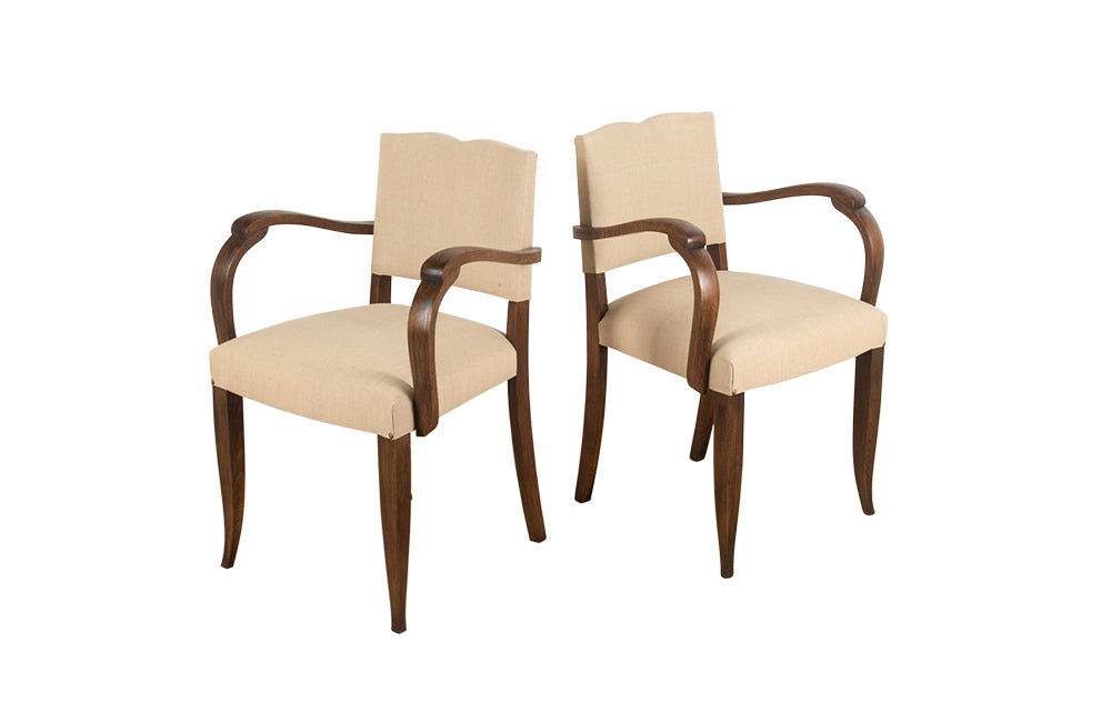 PAIR OF 1930'S BRIDGE CHAIRS