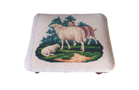 CHARMING TAPESTRY FOOTSTOOL