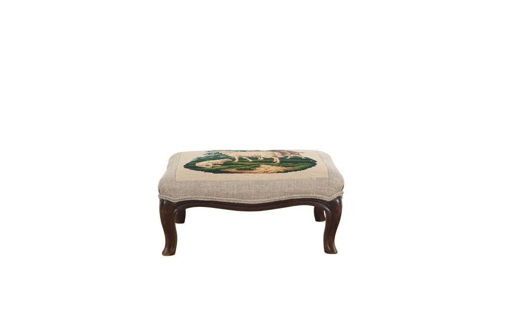 CHARMING TAPESTRY FOOTSTOOL