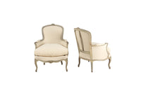 PAIR OF LOUIS XV REVIVAL BERGERES