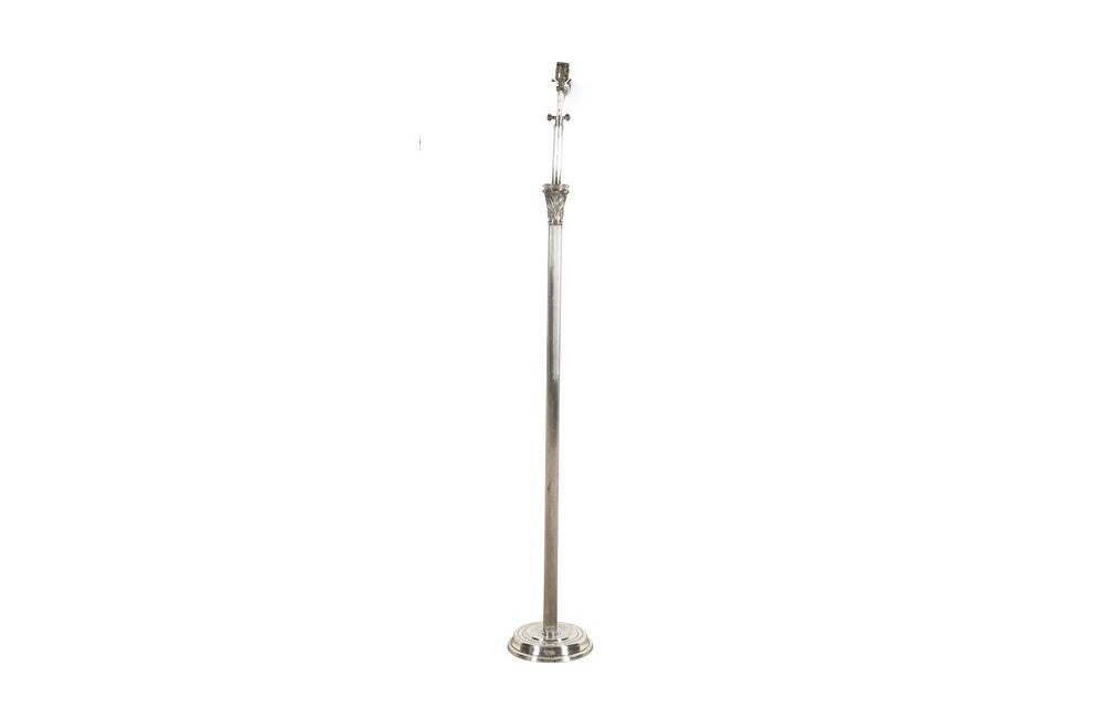 NEO-CLASSICAL REVIVAL SILVERPLATE FLOOR LAMP