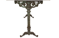 SPANISH IRON AND MARBLE BISTRO TABLE