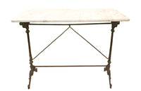 SPANISH IRON AND MARBLE BISTRO TABLE
