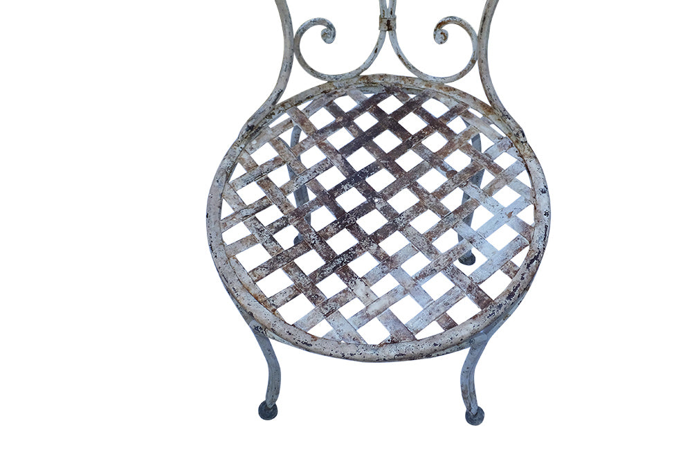 PAIR OF 19TH CENTURY GARDEN CHAIRS