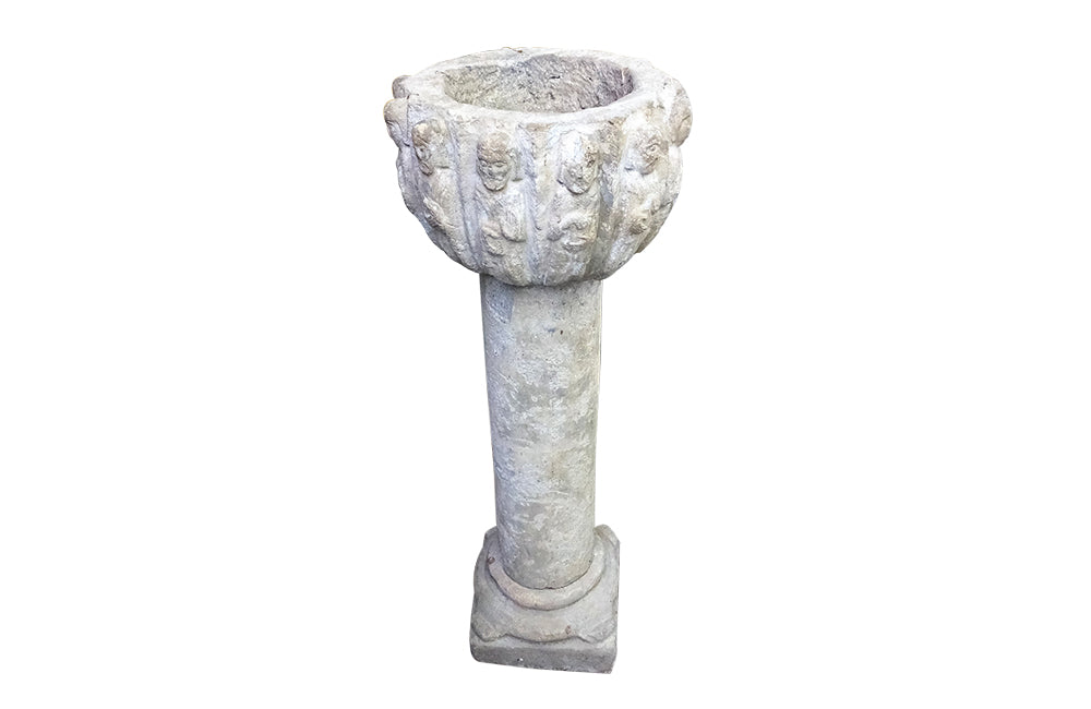 MEDIEVAL STYLE APOSTLE FONT JARDINIERE