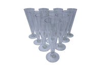 SET OF TEN CHAMPAGNE FLUTES