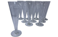 SET OF TEN CHAMPAGNE FLUTES